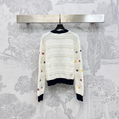 Celine 25 Cardigan White Wool 300938