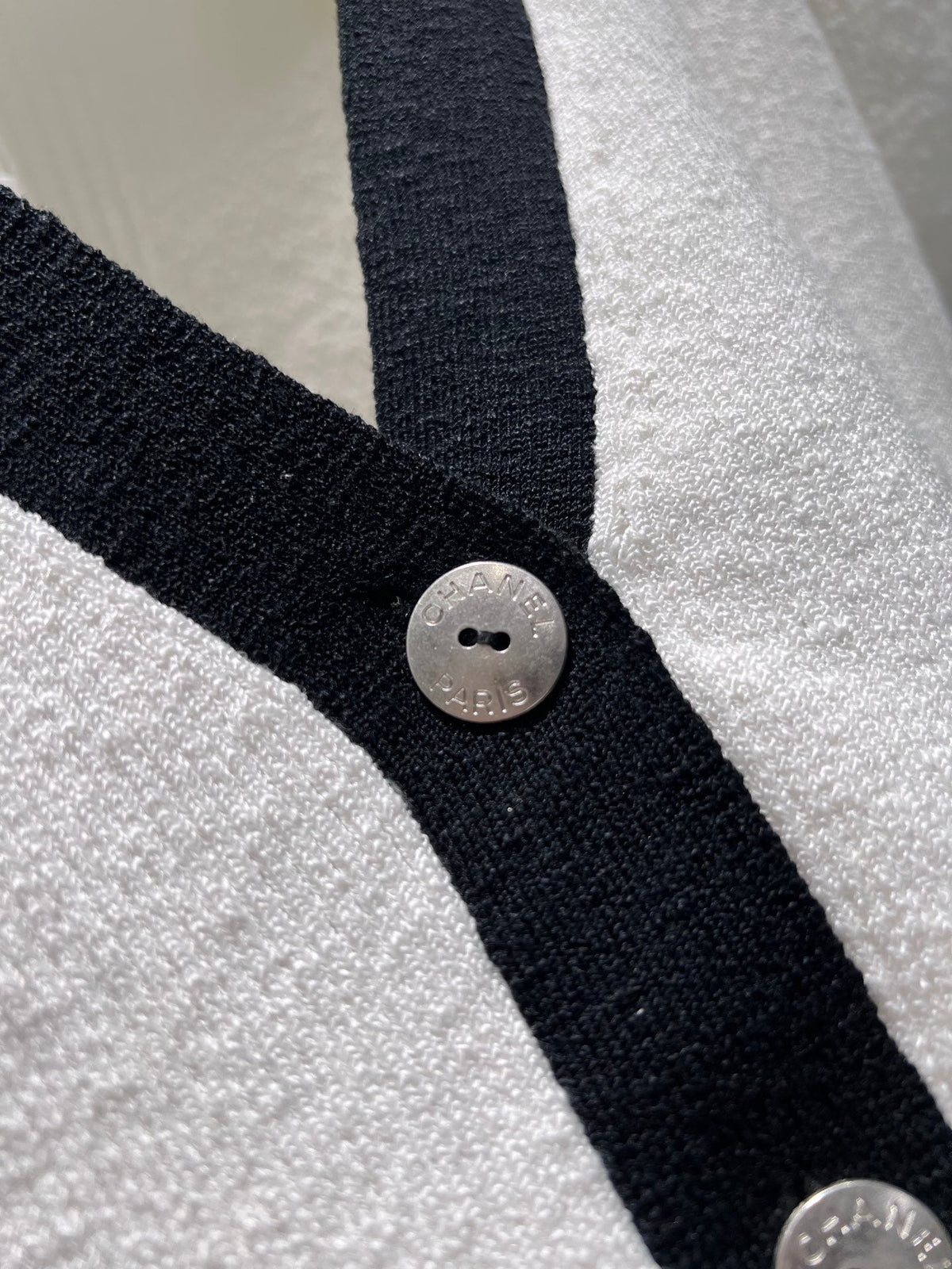CC 26S Knit Cardigan White Linen Cotton 349016