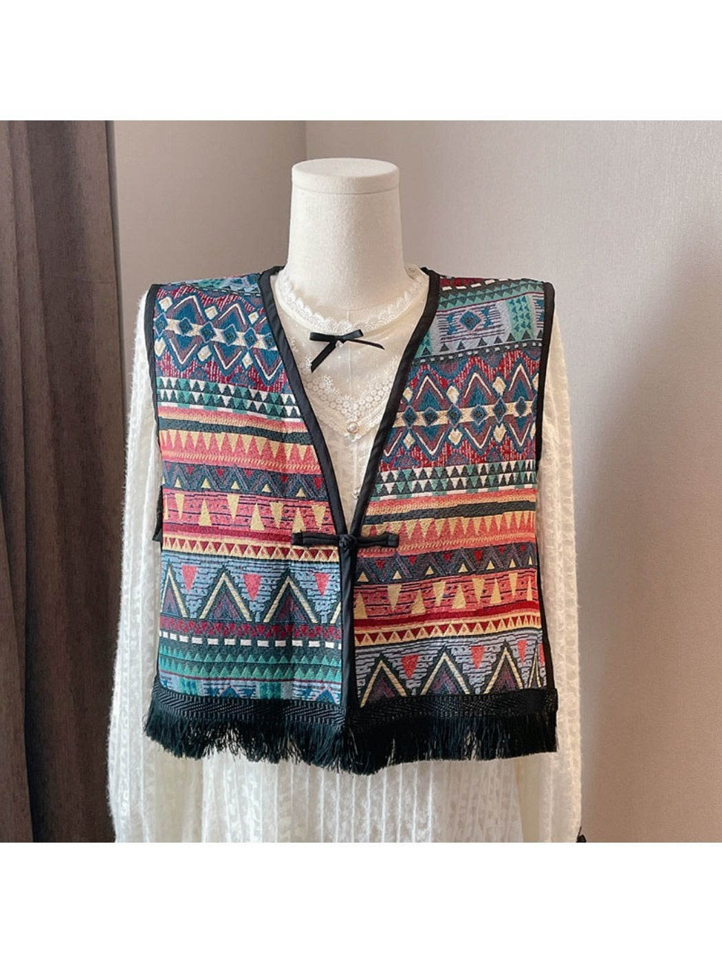 Crosa - Bohemian Vest for Free-Spirited Style