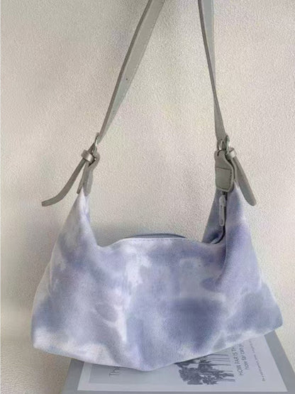 Cosbai - Tie-Dye Foldable Crossbody Canvas Bag
