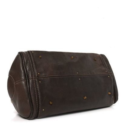 Calfskin Medium Paddington Satchel Chocolate