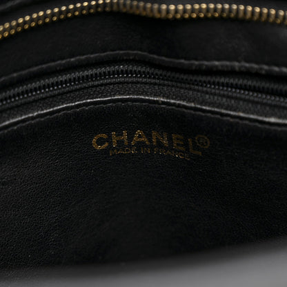 Caviar Quilted Medallion Tote Black