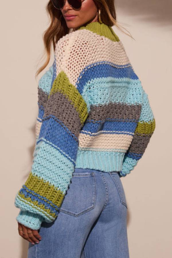 Harvest Feels Cropped Knit Sweater