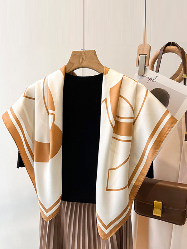 Square Printed Sun Protection Scarf