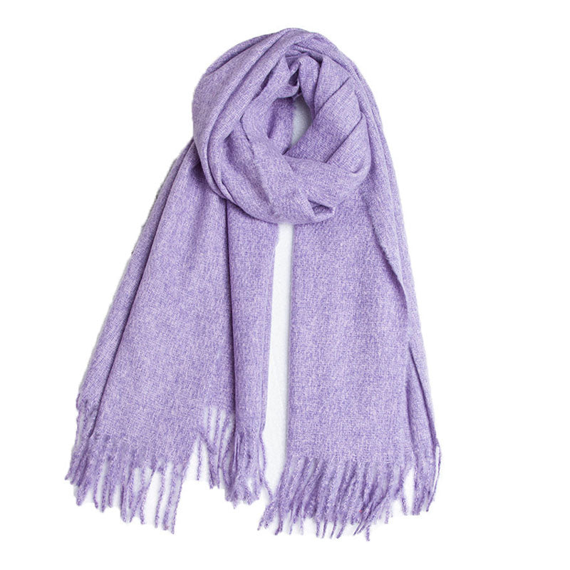 Winter Thick Warm Shawl Tassel Soft Scarf