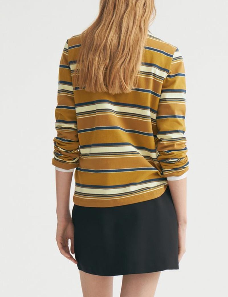 Casual Loose Striped Pullover T-Shirt
