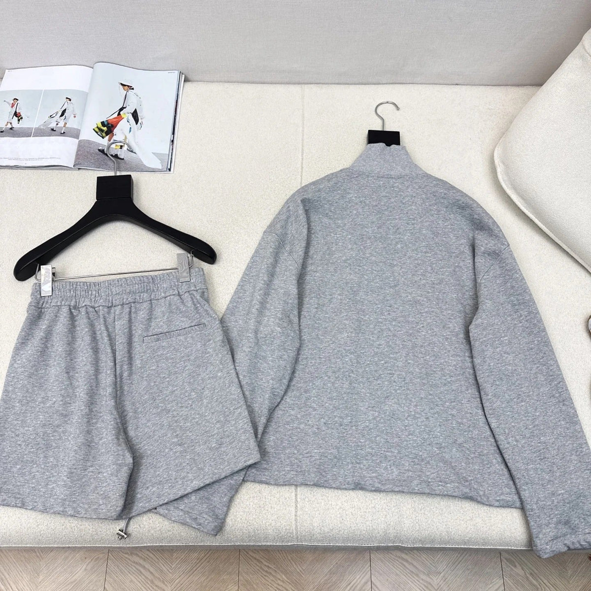 Miumiu 2026 Set Gray Cotton Polyester