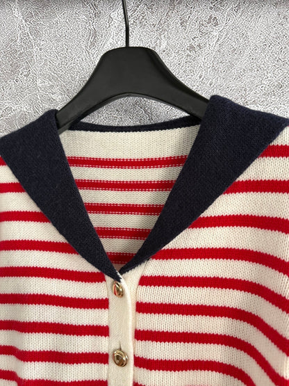 Miu Miu 25 Sailor Collar Sweater Cashmere