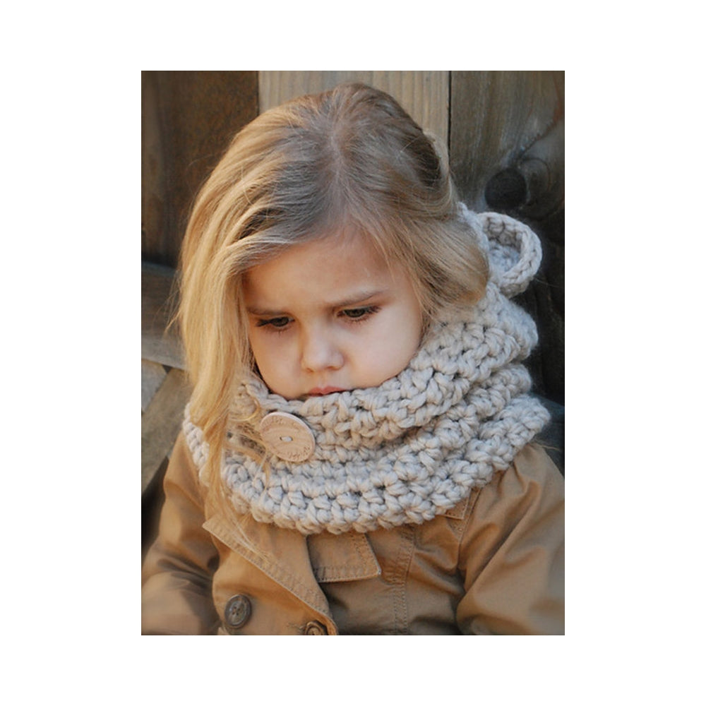 Hot Sale Animal Ear Feature Solid Scarfs&Hats Accessories