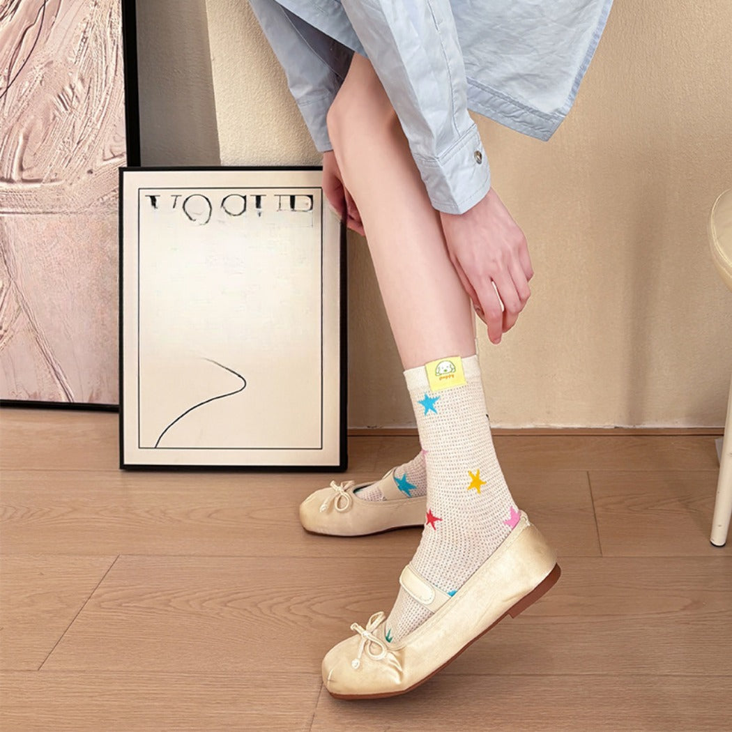 Rufia - Mesh Mid-Calf Socks - Summer Edition