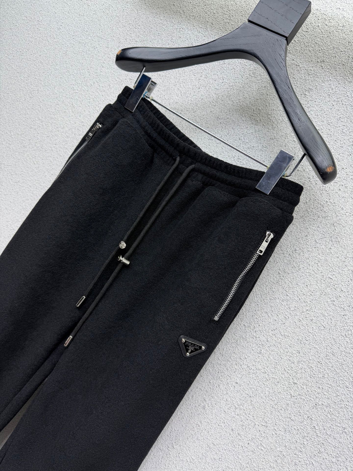 Prada Set Hooded Black Fleece 340651