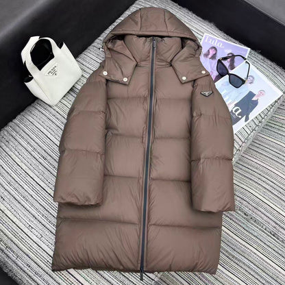 Prada 2025 Long Jacket Re-Nylon Down 322412
