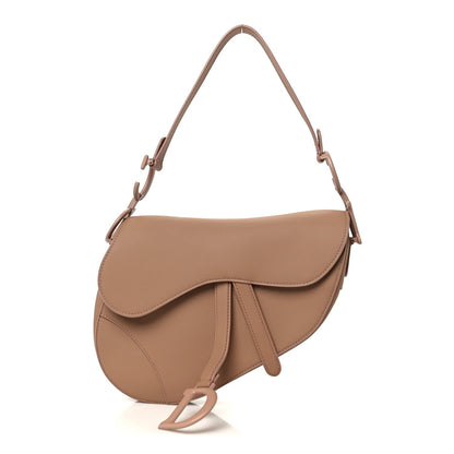 Ultra Matte Calfskin Saddle Bag Blush