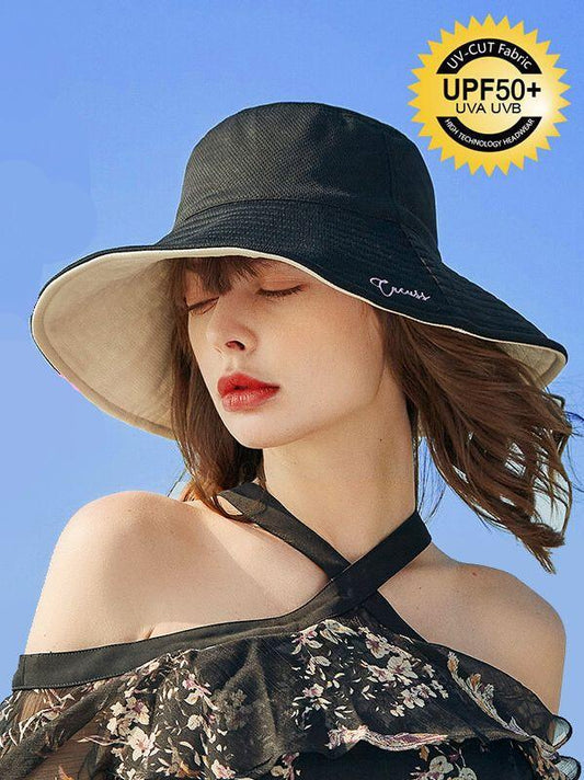 Women'S Summer Double-Sided Wearing A Big Hat