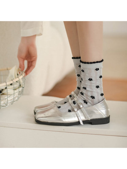 Rufia - Floral Lace Summer Socks - Sweet &amp; Breathable