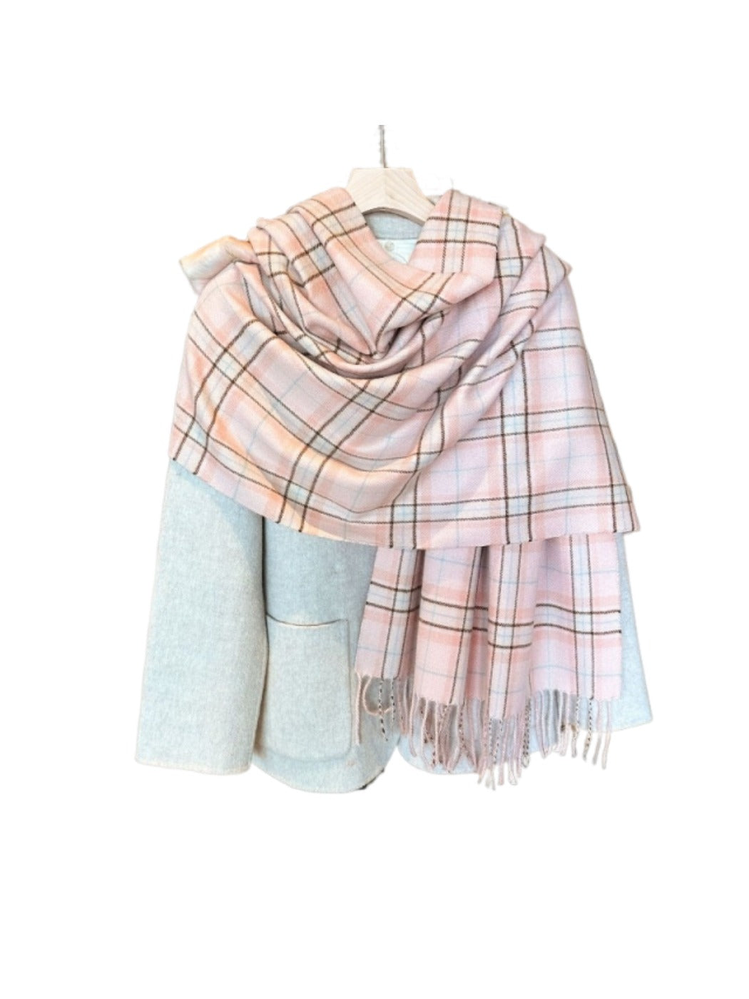 Scarvii -  Scarf with Color-Block Fringe