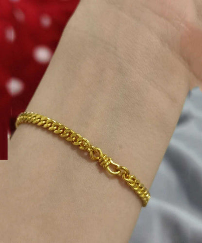 Stylish Gold Sterling Silver Overgild Charm Bracelet