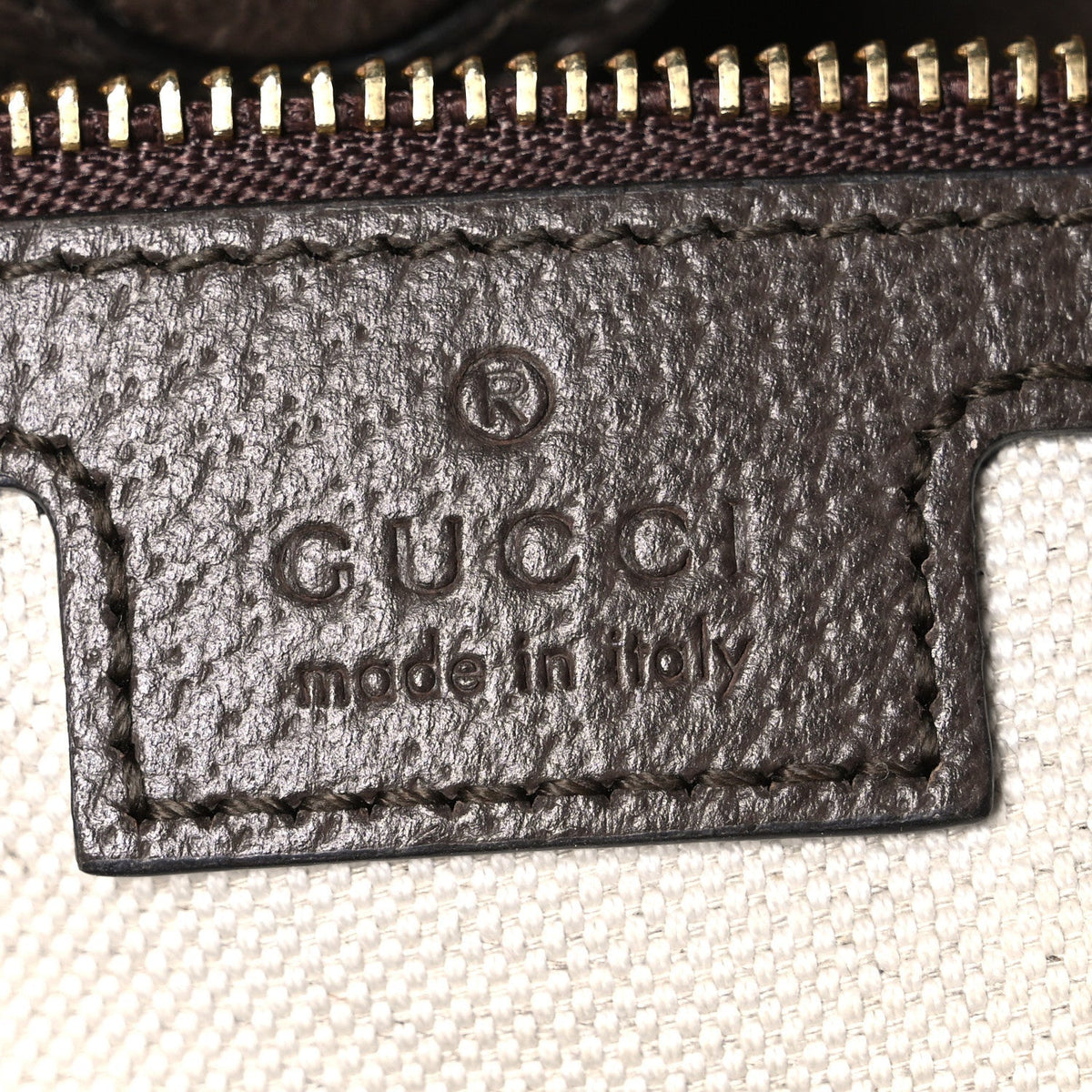 GG Supreme Monogram Textured Dollar Calfskin Web Large Ophidia Bucket Shoulder Bag Beige Ebony New Acero