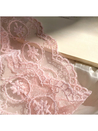 Haila - Lace Embroidered Sheer Scarf Headband - Elegant &amp; Versatile