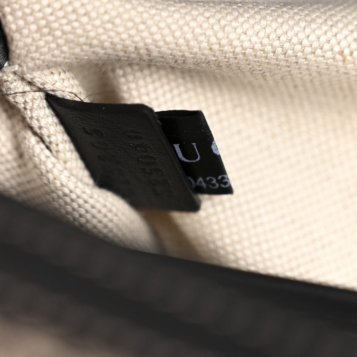 GG Supreme Monogram Horsebit 1955 Soft Small Shoulder Bag Beige Black
