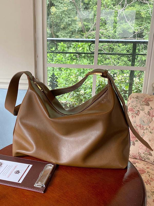Casual Solid Color PU Tote Bags Accessories