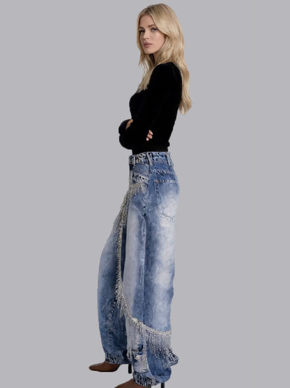 Camila Fringed Jeans