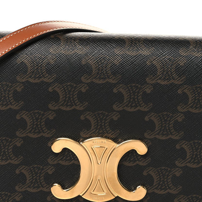Triomphe Canvas Multipochette Tan