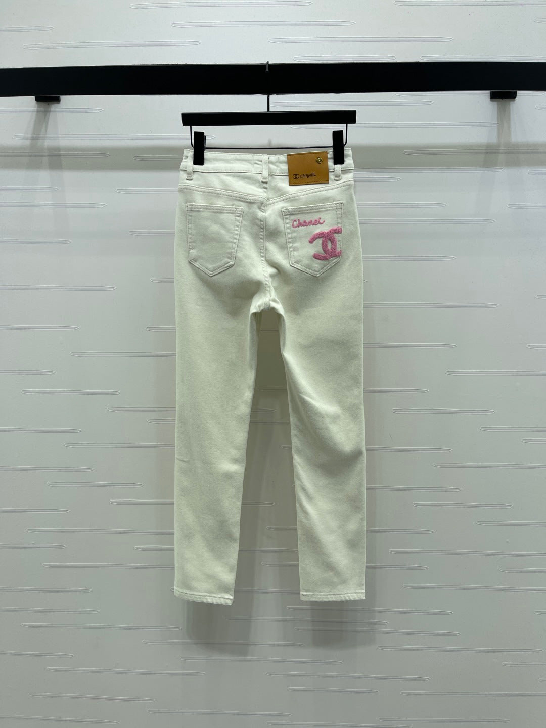 CC Slim-Fit Jeans White Pink Denim 343627