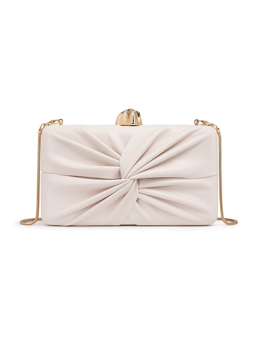 Maya Ruched Leather Bag
