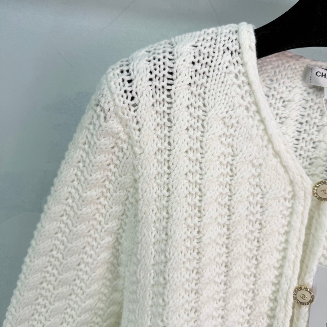 CC 26s White Knit Cardigan 345133