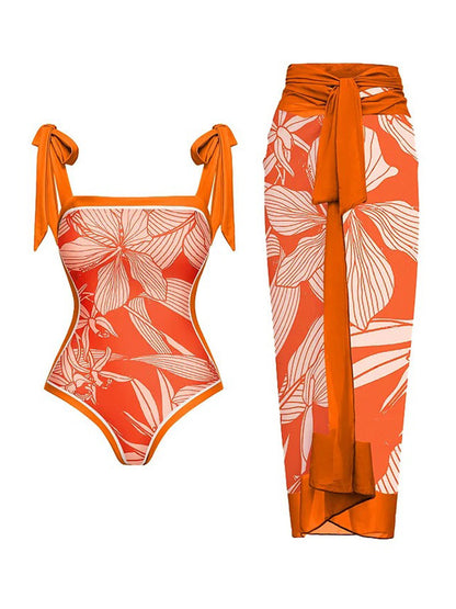 Octavia Floral Print Swimsuit Set