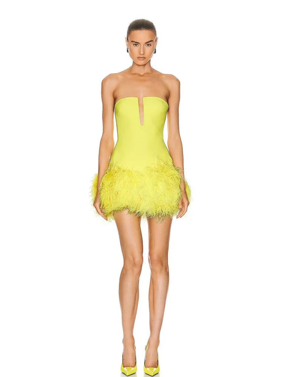 Nyla Mini Dress In Yellow