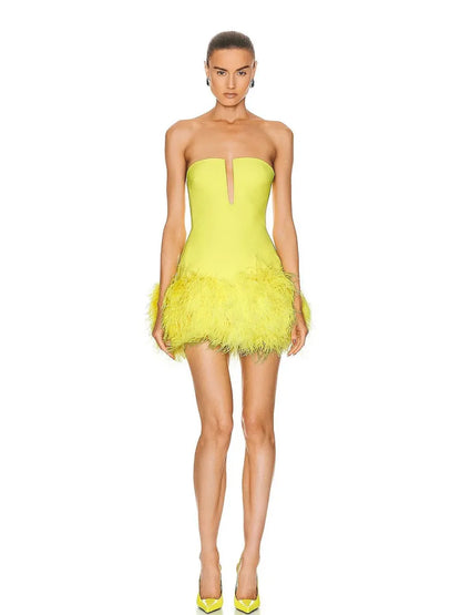 Nyla Mini Dress In Yellow