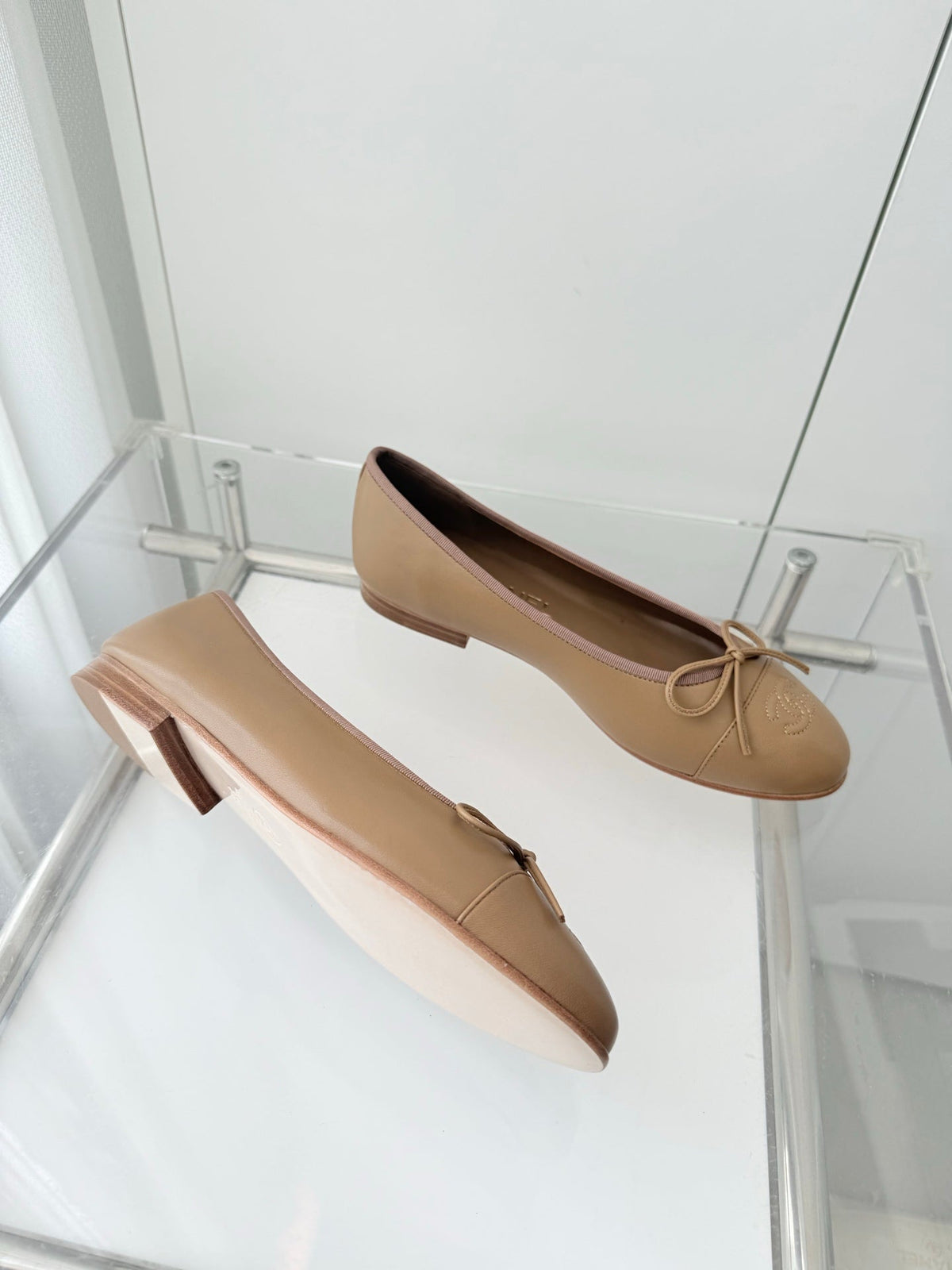 ballet flats brown lambskin 566818