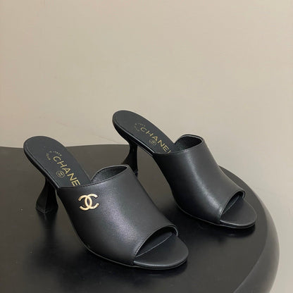 CC 26 Sandal Black Lambskin 593324