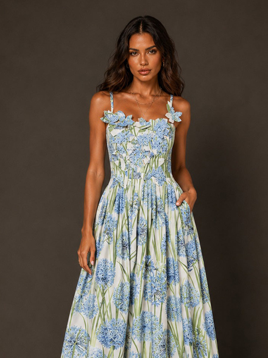 Elodie Pastoral Floral Maxi dress