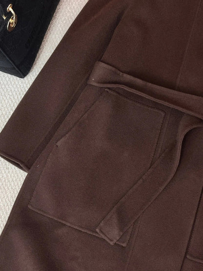 HERMES 25S REVERSIBLE LONG CASHMERE COAT 237