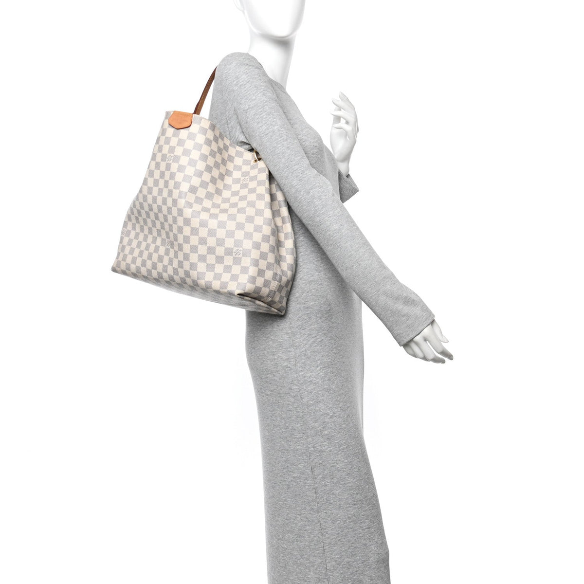 Damier Azur Graceful MM Rose Ballerine