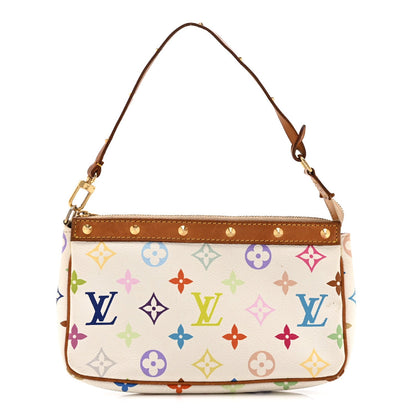 Monogram Multicolor Pochette Accessories White
