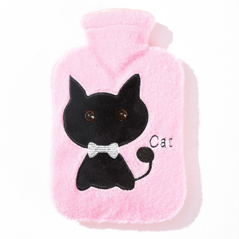 Cartoon Printed Flannelette Cover Infusing Water Hot Water Bag