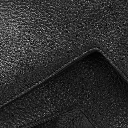 Grained Deerskin Bea Tote Black
