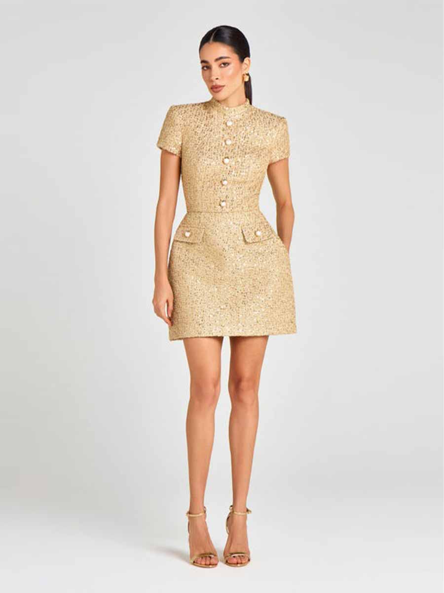 Heidi Tweed Mini Dress