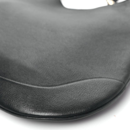 Soft Grained Calfskin Maxi B Hobo Black