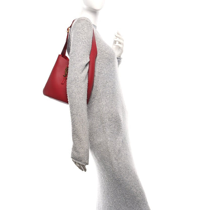Smooth Calfskin Small Le 5 A 7 Soft Hobo Red Danger