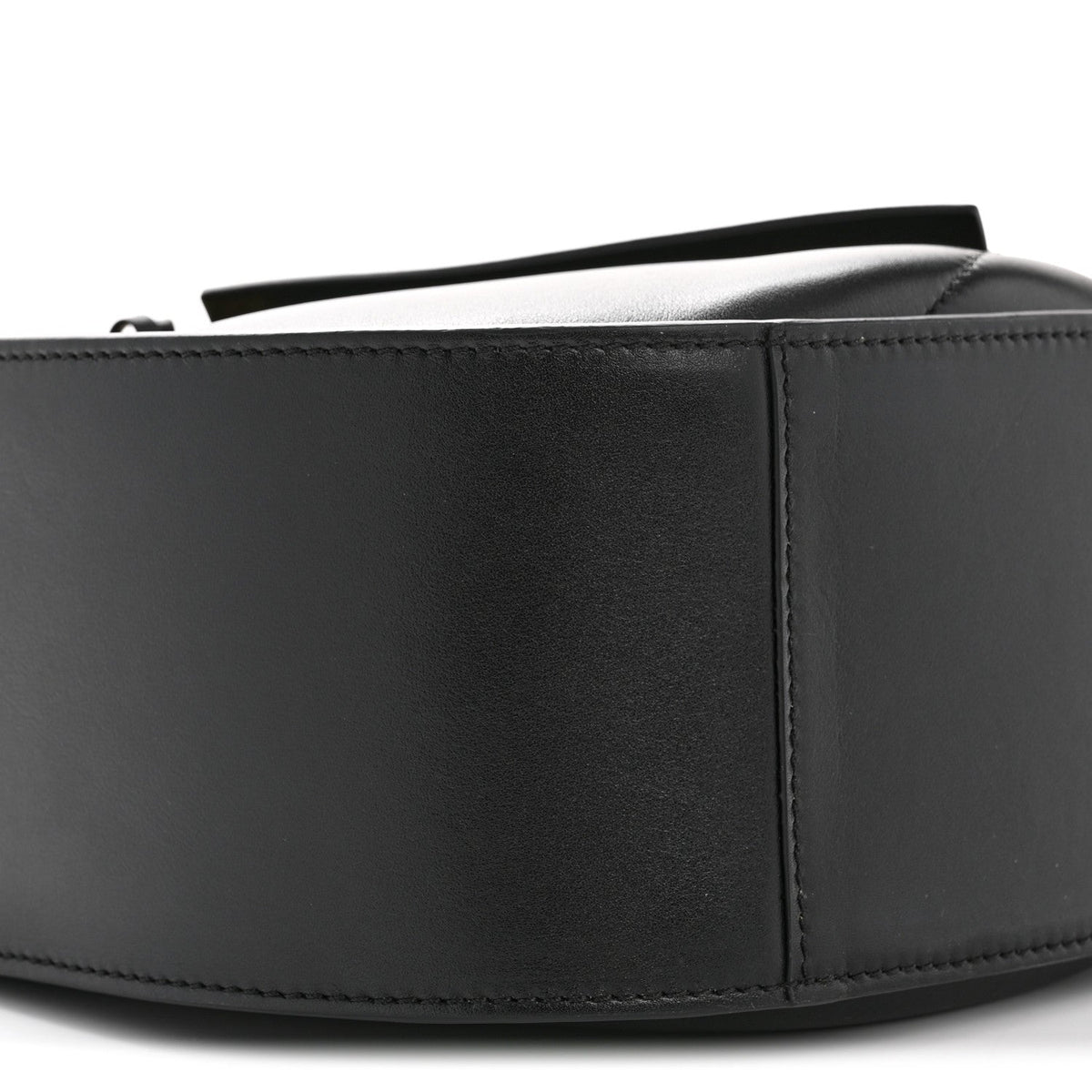 Calfskin Hammock Slice Bag Black