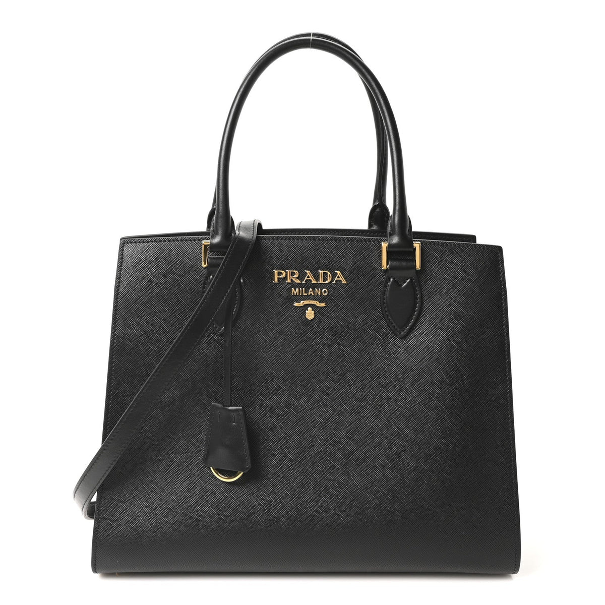 Saffiano Soft Calfskin Tote Black