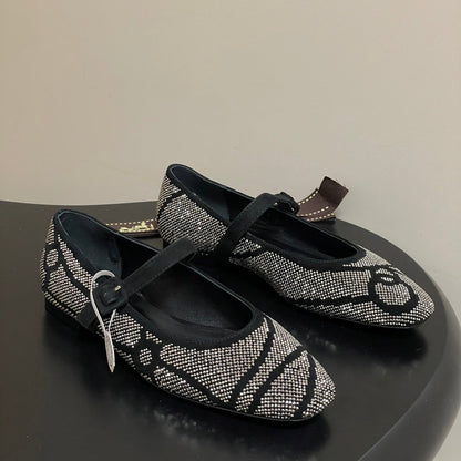 Hermes 26 Light Ballet Flat Metallic Gray in Suede 594342