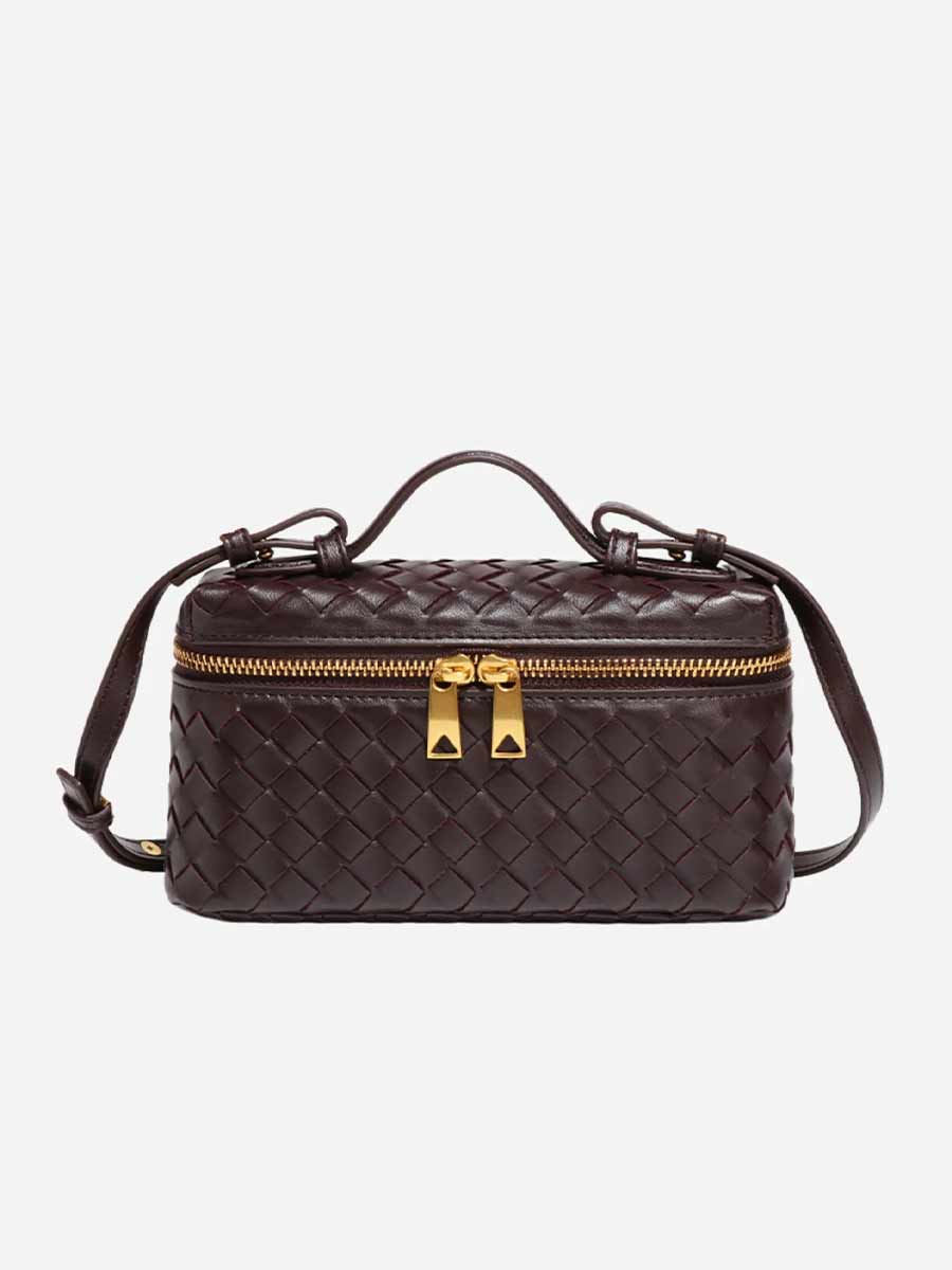 Giuliana Weaved Leather Crossbody Bag