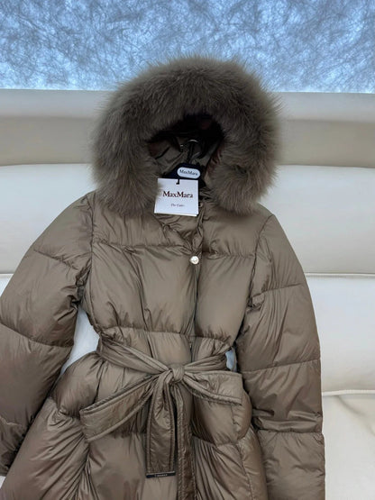 MAX MARA 25S LONG DOWN COAT 210
