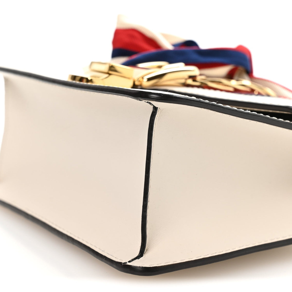 Calfskin Mini Sylvie Shoulder Bag White